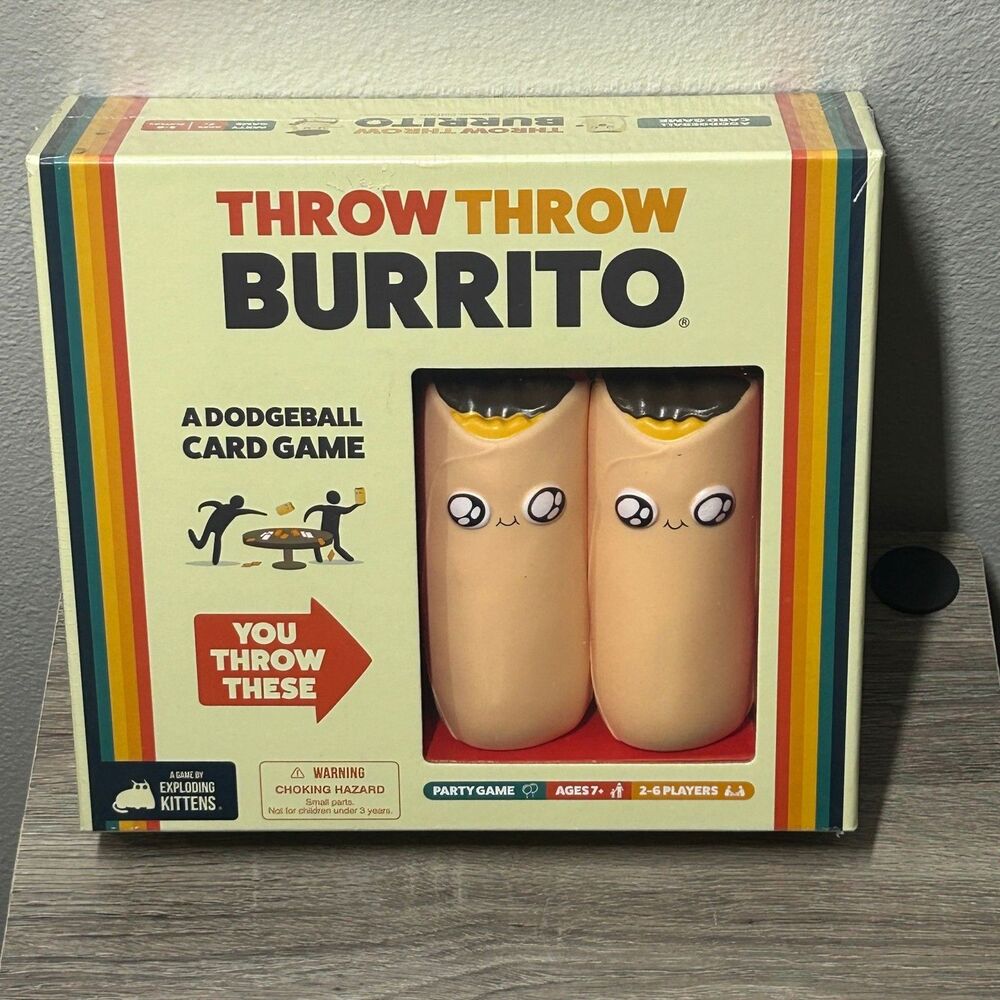 Exploding Kittens Throw Throw Burrito Card Game Sealed Party Family Fun 2-6